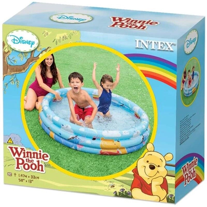 INTEX PISCINA WINNIE THE POOH 147 X 33 CM C. MAX 288 LT RIEMPIMENTO 23 CM ETÀ 2+