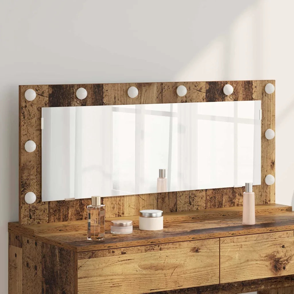 Specchio da Vanit¨¤ Rettangolare Legno vecchio 100 x 45 x 18 cm