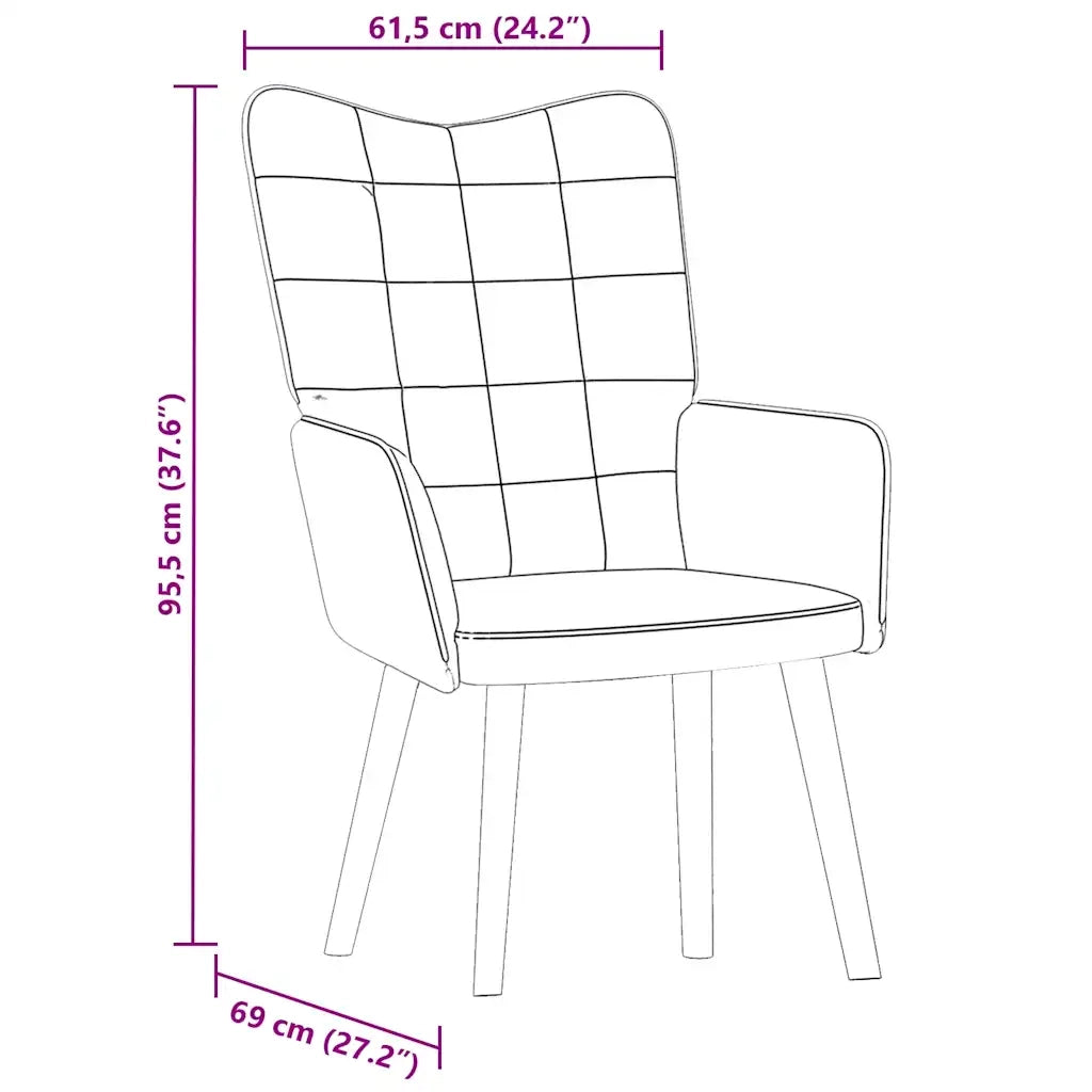 Poltrona Relax Marrone in Velluto 4016818