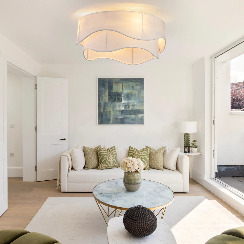 Ventilatore da soffitto con luce, 6 velocit¨¤ e controllo Bluetooth oro e bianco