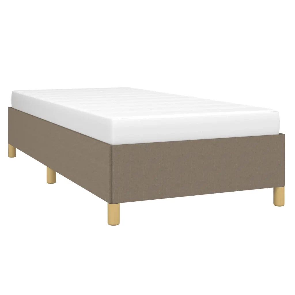 Letto singolo | Letto per adulti | Giroletto senza Materasso Tortora 80x200 cm Tessuto