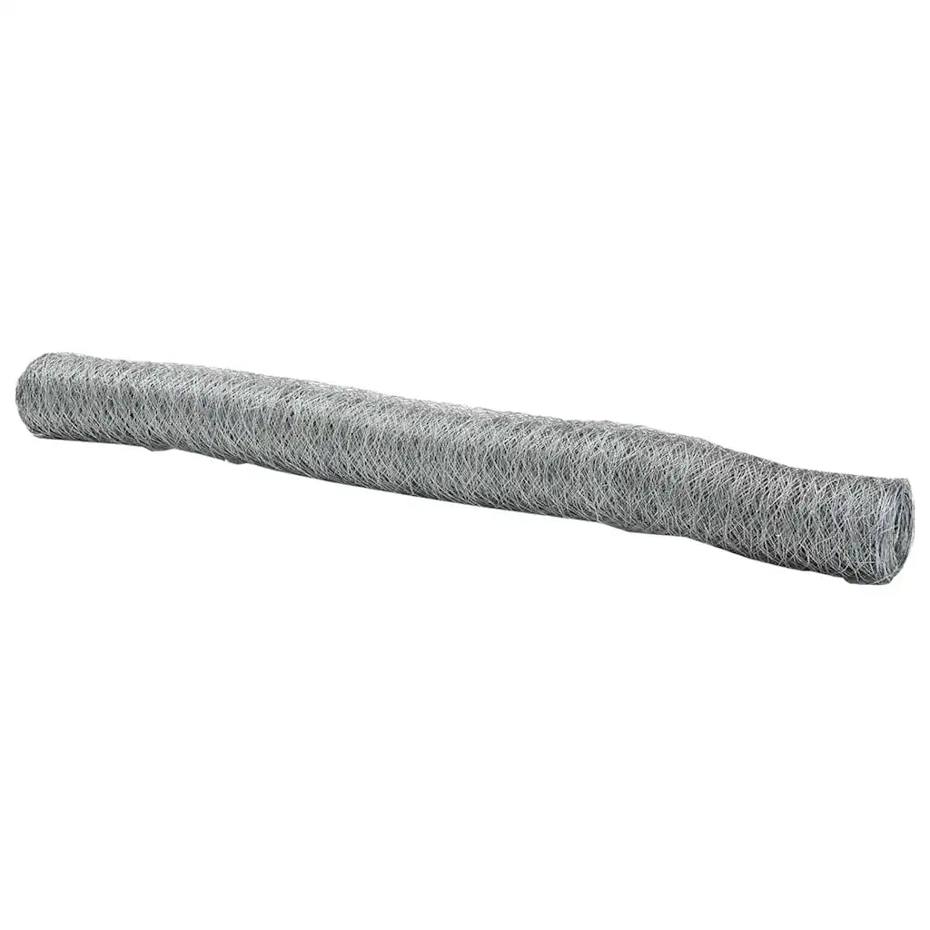 Recinzione da Giardino | Recinzione Esagonale Argento 1,4 x 100 m Acciaio zincato