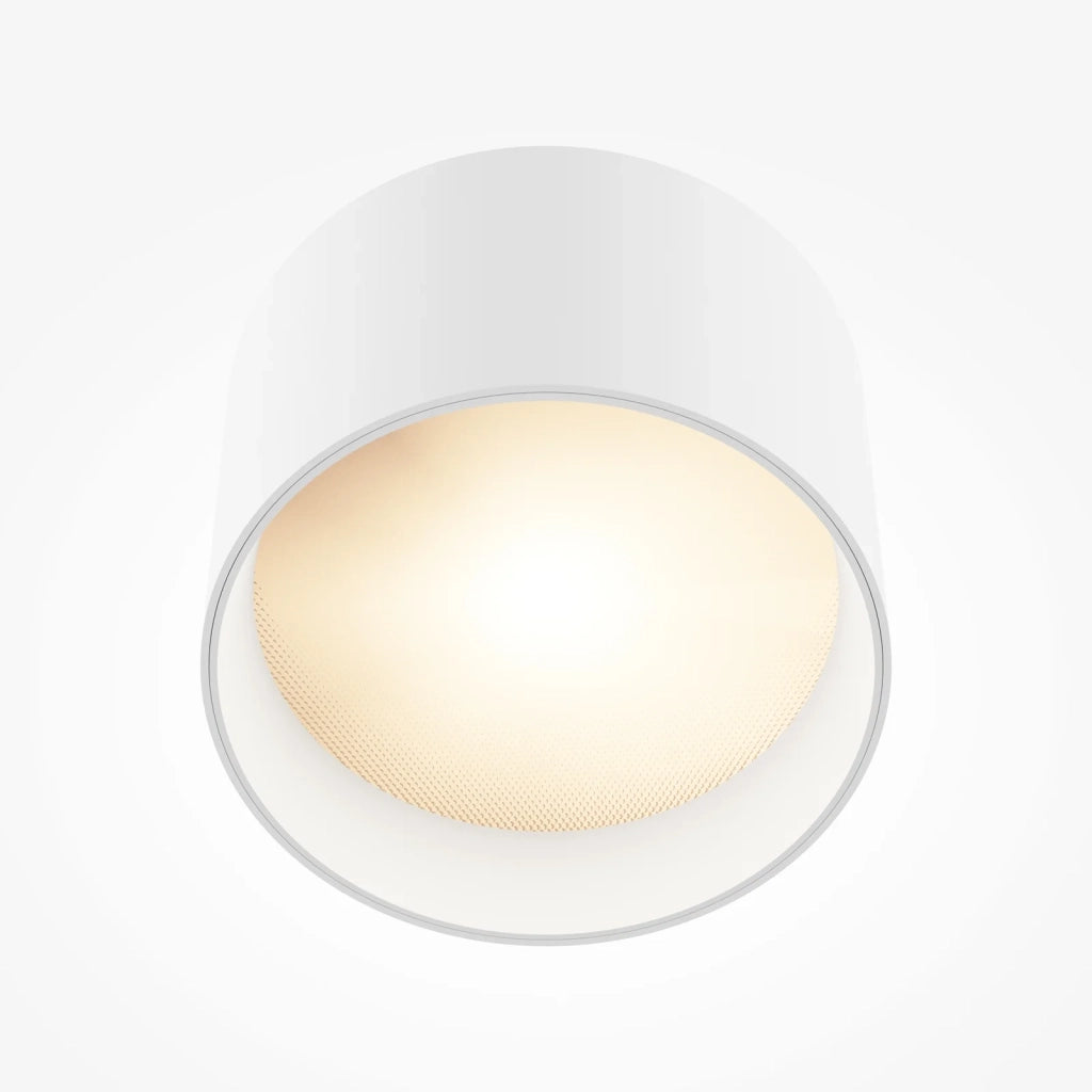 Maytoni Lampada da soffitto moderna Vega 1 luce LED integrato bianco alluminio