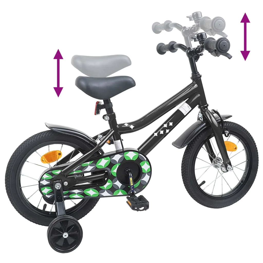 Bicicletta per Bambini | Bici per bambini 12 Pollici per bambini di 2-4 anni Nero