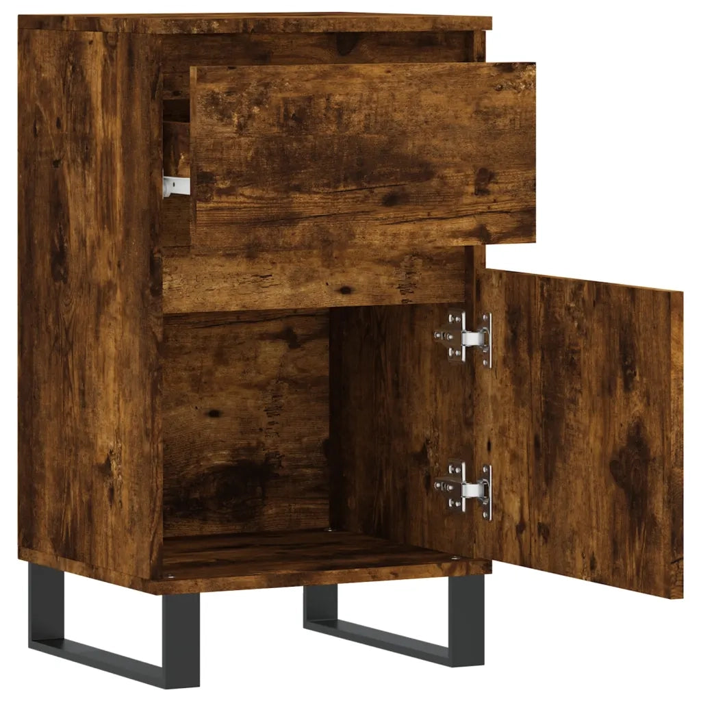 Credenza | Madia | Buffet da pranzo | Armadio da pranzo Rovere Fumo 40x35x70 cm in Legno Multistrato