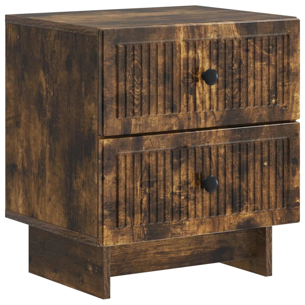 Armadio da Notte con cassetto Rovere Fumo 43 x 34,5 x 47,5 cm 893845