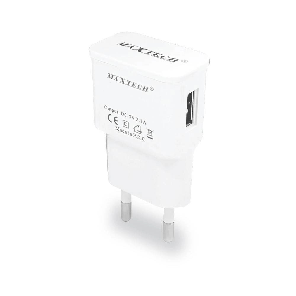 Trade Shop - Set 50 Caricatori 1xusb Compatibile Smartphone Tablet 5v-2100ma Maxtech Ca-s042 -