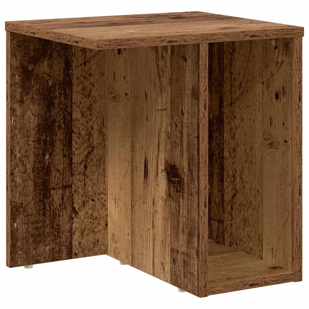 Tavolino | Tavolo laterale Legno vecchio 37 x 32 x 40 cm Legno multistrato