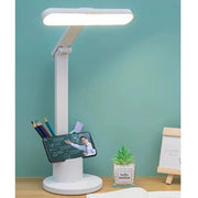 Trade Shop - Lampada Da Scrivania A Led Ricaricabile Usb Touch Con Supporto Per Telefono Penna Le-335 -