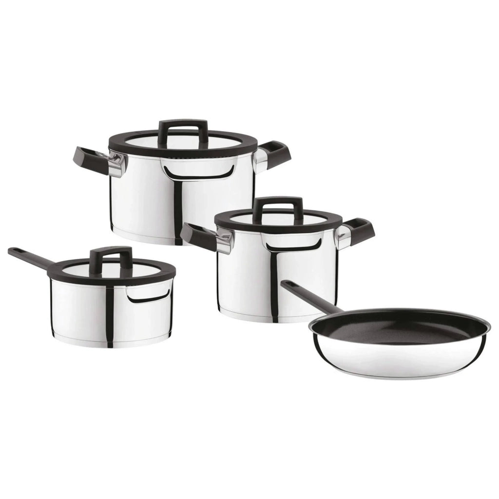 BergHOFF Set di pentole in acciaio inox con sistema di aspirazione centralizzata Uqonic