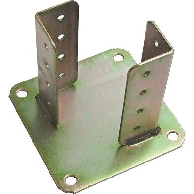 SUPPORTO GAZEBO QUADRO A PAVIMENTO 840  ZINCATO GIALLO S.MM 4,0 MM 120X120