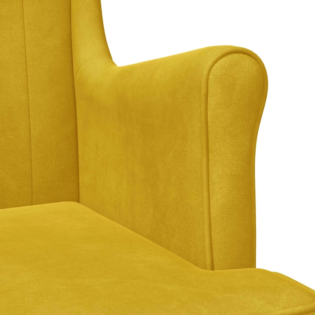 Poltrona Giallo Velluto 42029943