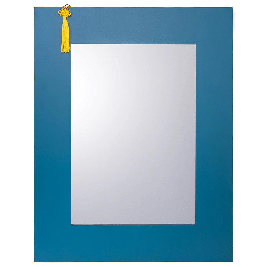 Specchio rettangolare in legno