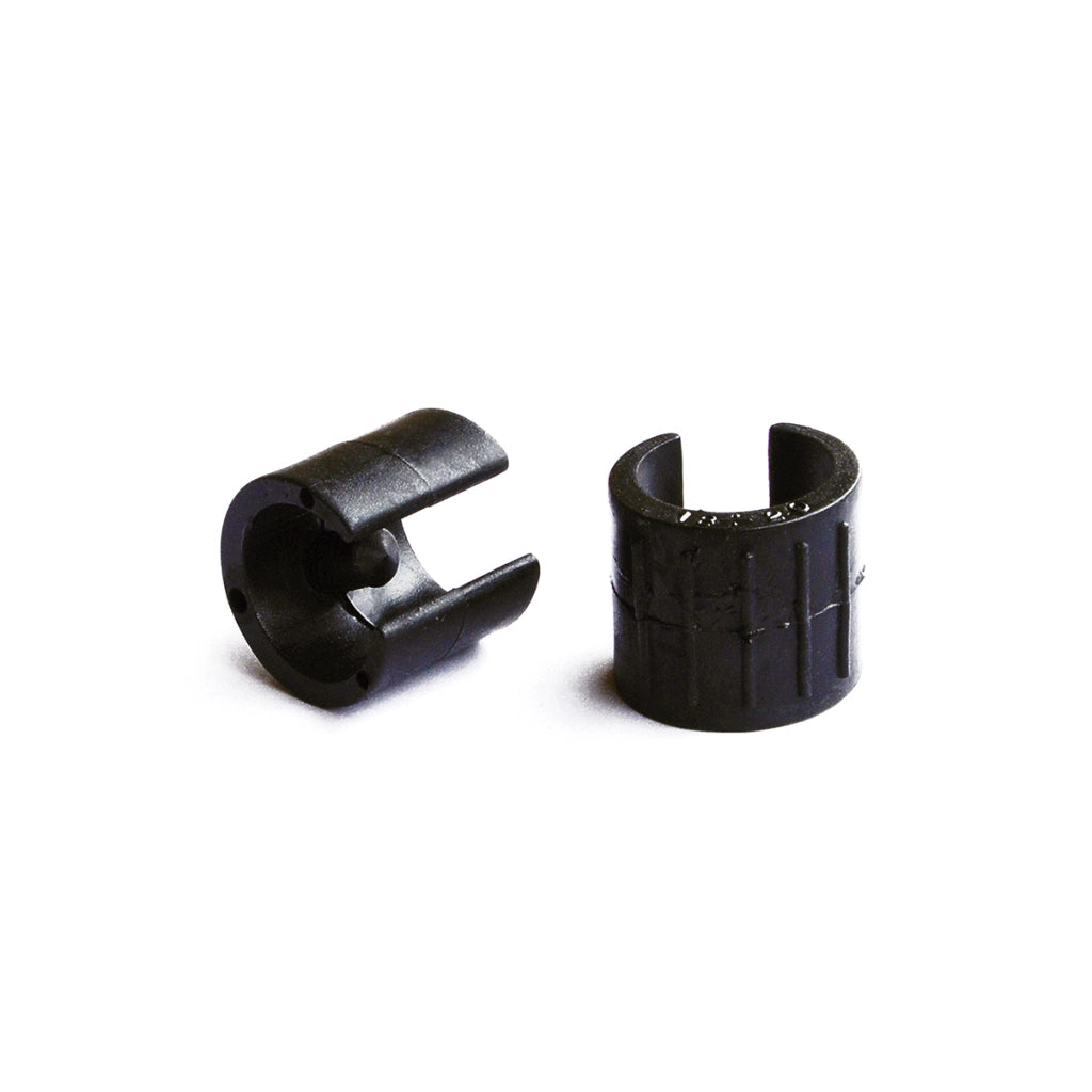 Sottopiede a pinza nero Ã˜ 24 - 26 mm. con perno 8 pz.