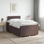 Letto box spring con materasso Marrone Scuro 120 x 200 cm 3450926