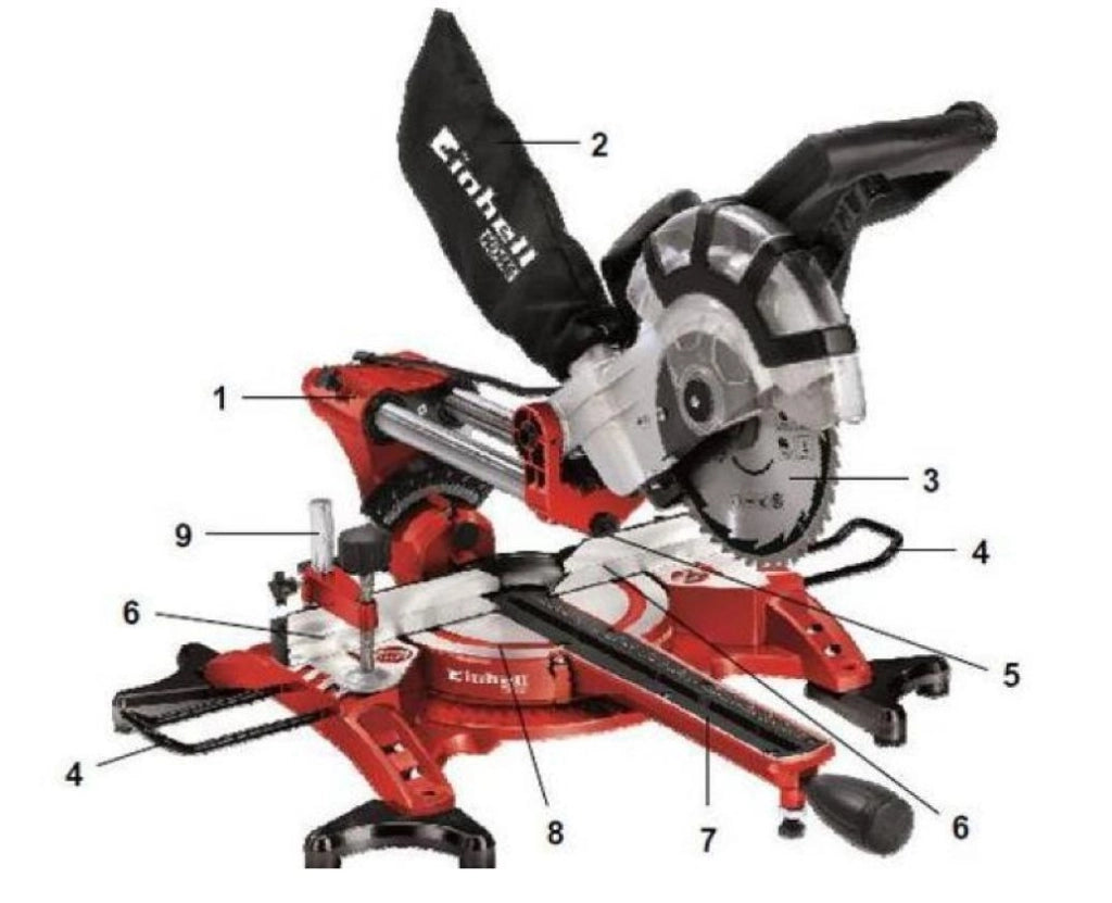 TRONCATRICE RADIALE DUAL TH-SM 2534 2350W EINHELL 4300825 DISCO LAMA 250 TAGLIO