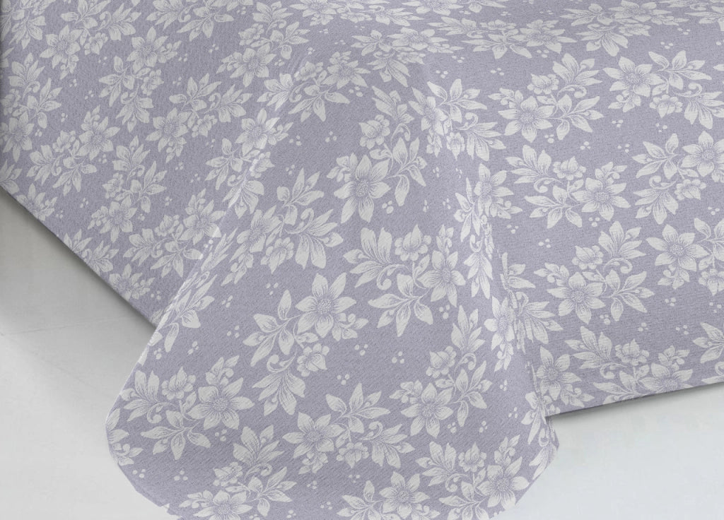 Copriletto Piquet Primavera Estate 100% Cotone Sofia Disegno Olivia - Matrimoniale - Grigio