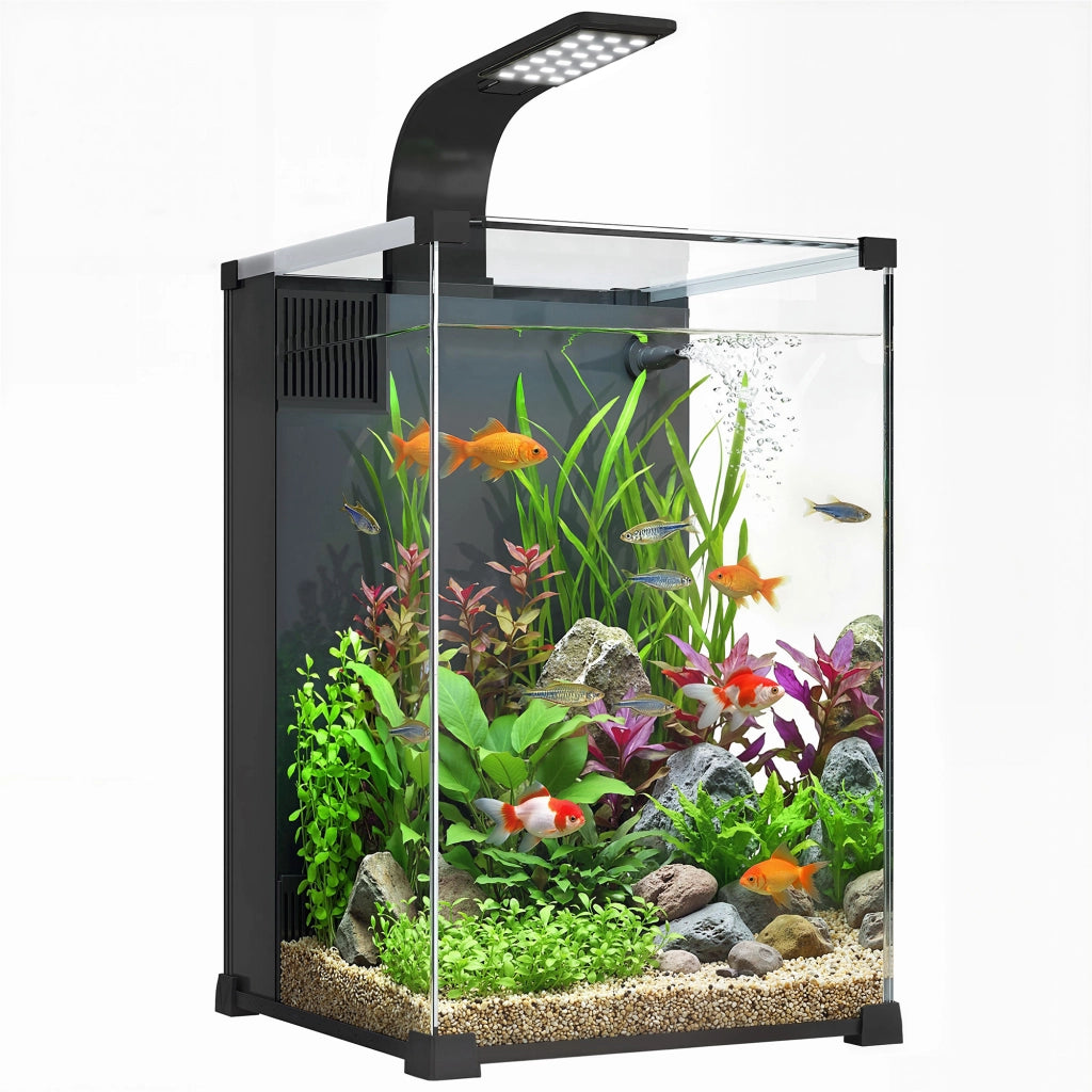 Acquario 36 Litri con Filtro ¨C Minimal ¨C Nero 30x30x45.5 cm