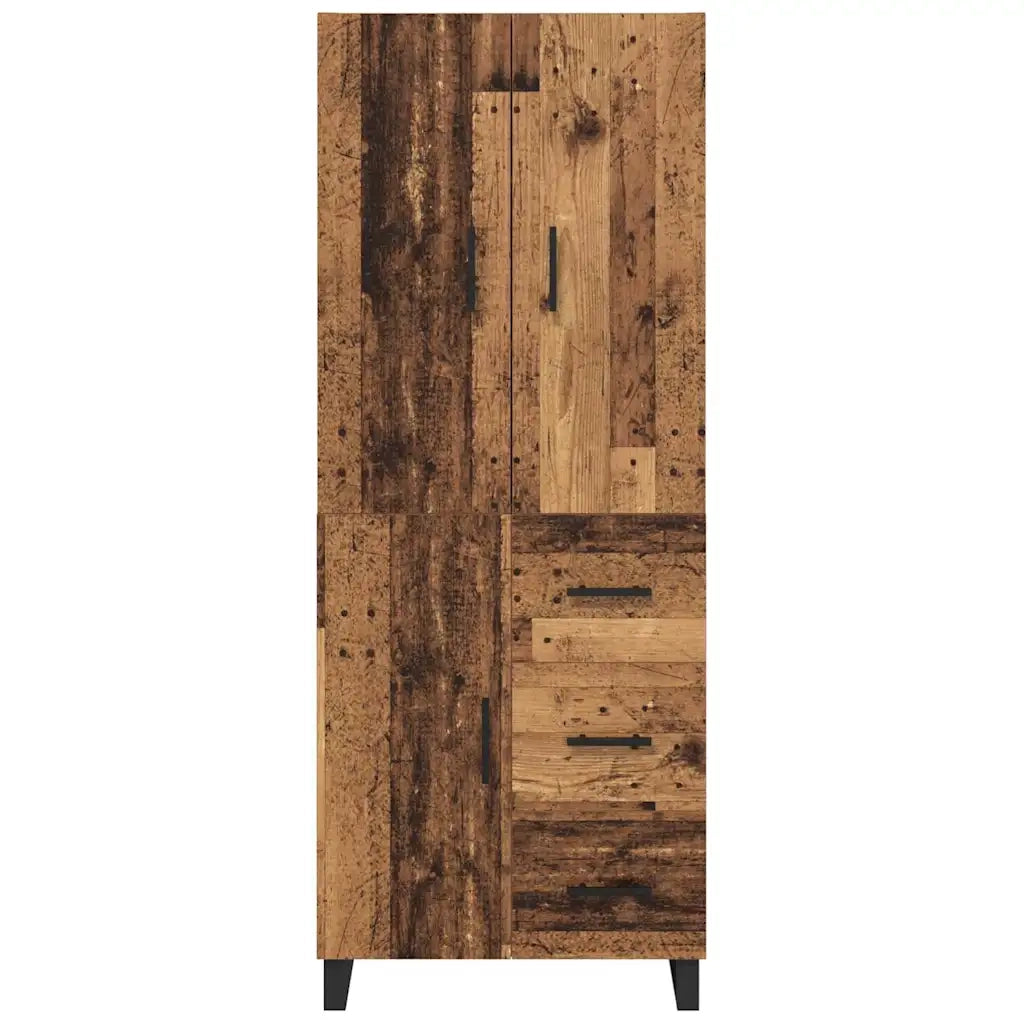 Credenza con cassetto 2 pz | Madia | Buffet da pranzo | Armadio da pranzo Legno vecchio 69,5 x 34 x 180 cm