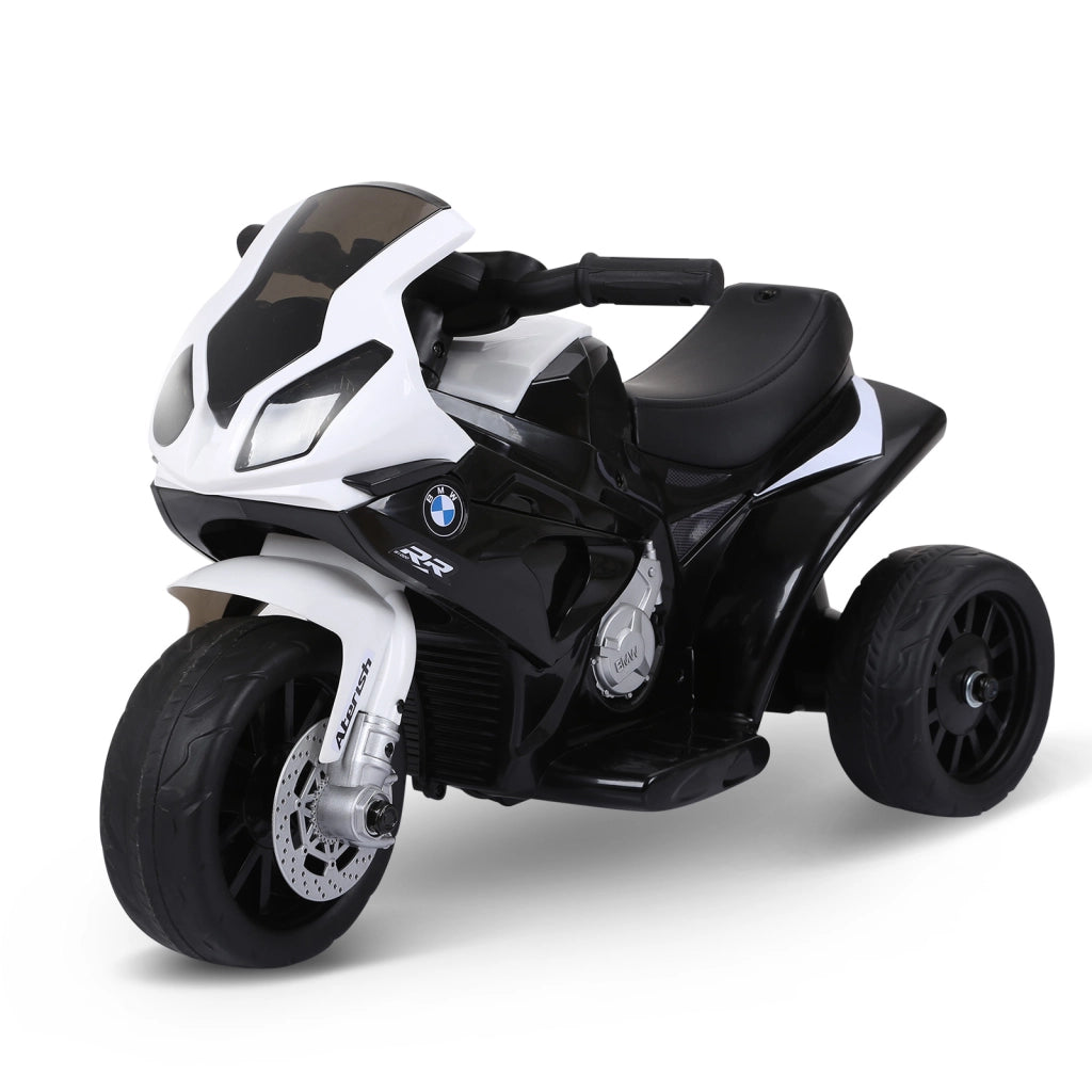Moto Elettrica per Bambini Licenza BMW S1000 RR a 3 Ruote Batteria 6V 2,5 km/h con Luci e Suoni Portata 20 kg Nero