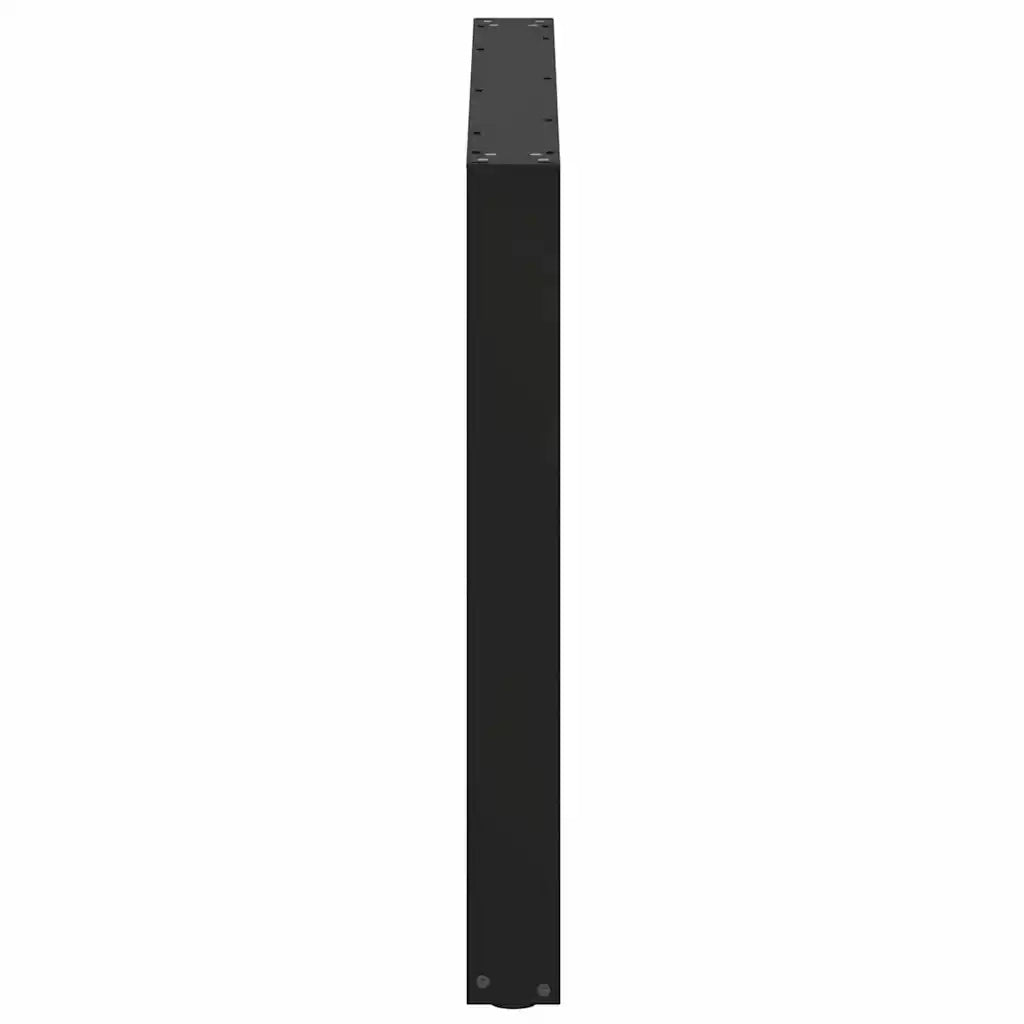 Gambe per tavolo da pranzo a forma di U 2 pz nere 100x(72-73) cm in acciaio 4013196