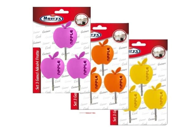KIT SET 3 PZ MAURY'S SET 3 GANCI ADESIVI APPLE