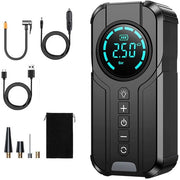 Pomp per pneumatici per auto e sedan, portatile e wireless