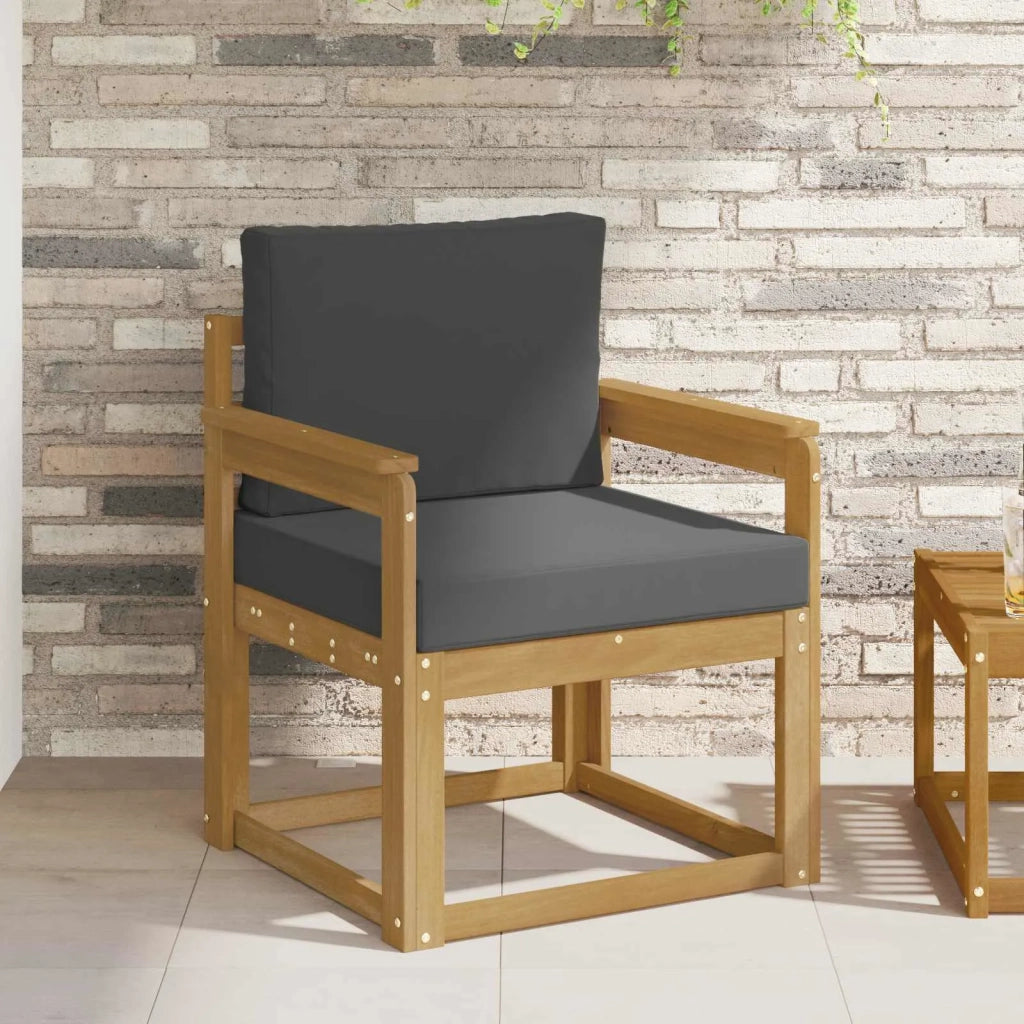 2 Pezzo Set di divani da esterno Poliestere Bianco e Antracite 3438966