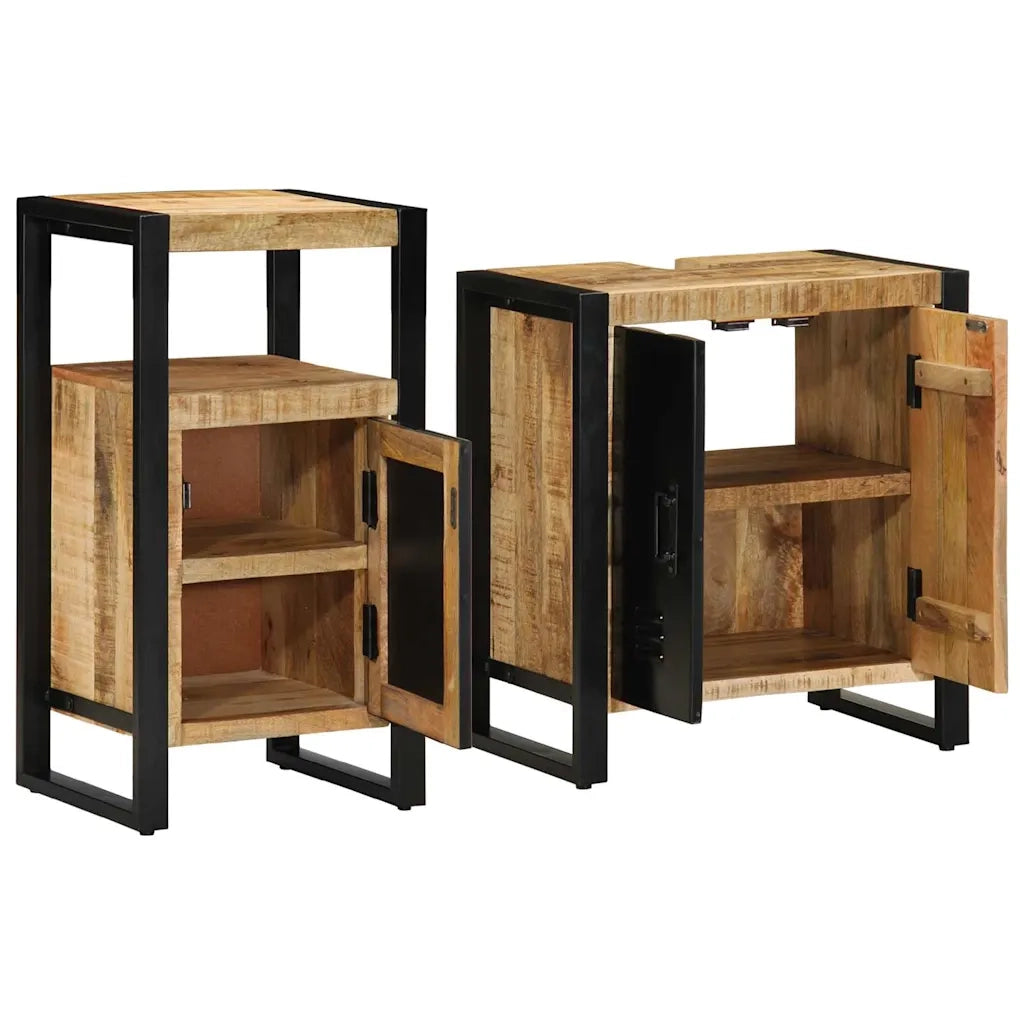 Set di mobili per il bagno 2 pcs Legno di mango massello 3305598