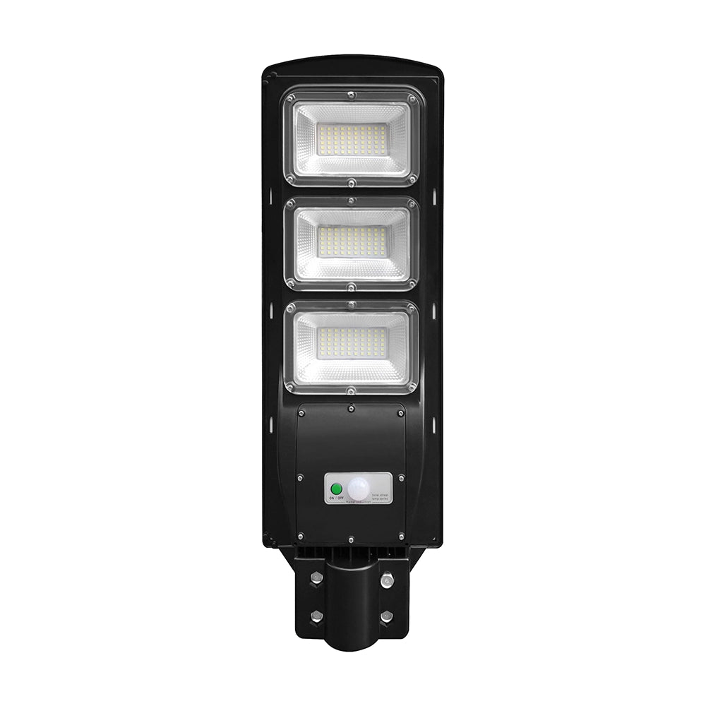 Armatura Stradale LED 12W con Pannello Solare e Telecomando, Sensore Radar e Batteria LiFePO4 6000K IP65