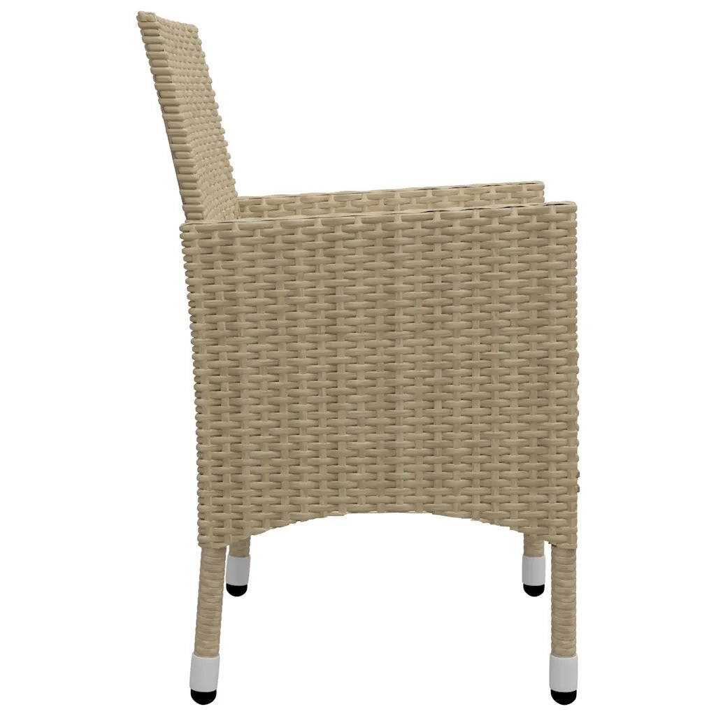 Set da Pranzo da Giardino 9 pz Beige 3067861
