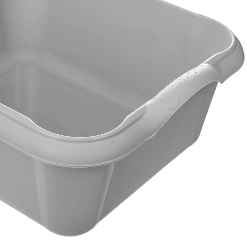 Bacinella per bucato in plastica KADAX, rettangolare, da 18 litri, con manici.