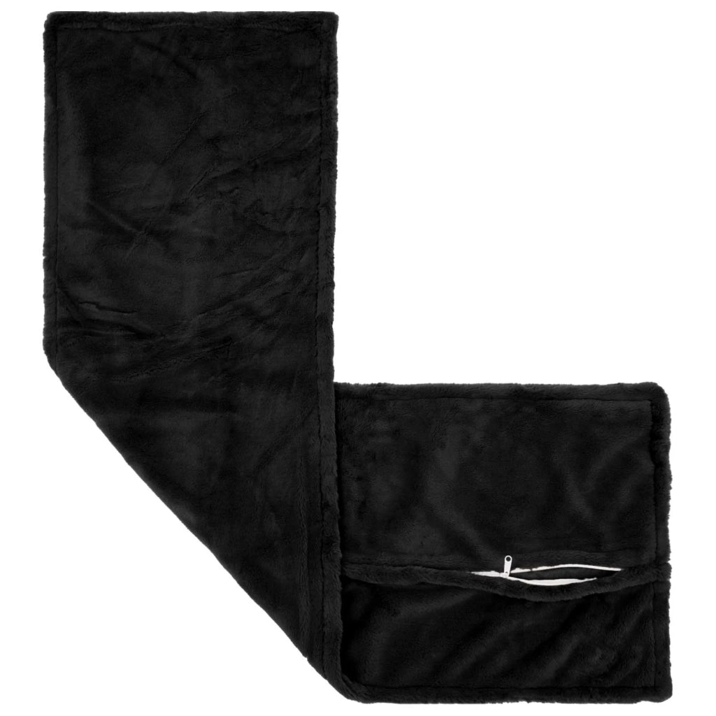 Federa 2 pz HOUTEN Nero 40 x 145 cm Pelliccia di Coniglio Finta 917401