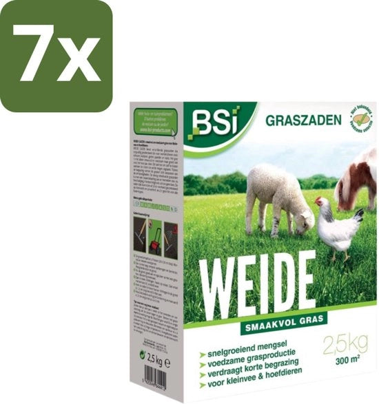 Erba da Prato - Fieno di Campo - 2,5 kg - Confezione in Bulk - 7 pezzi