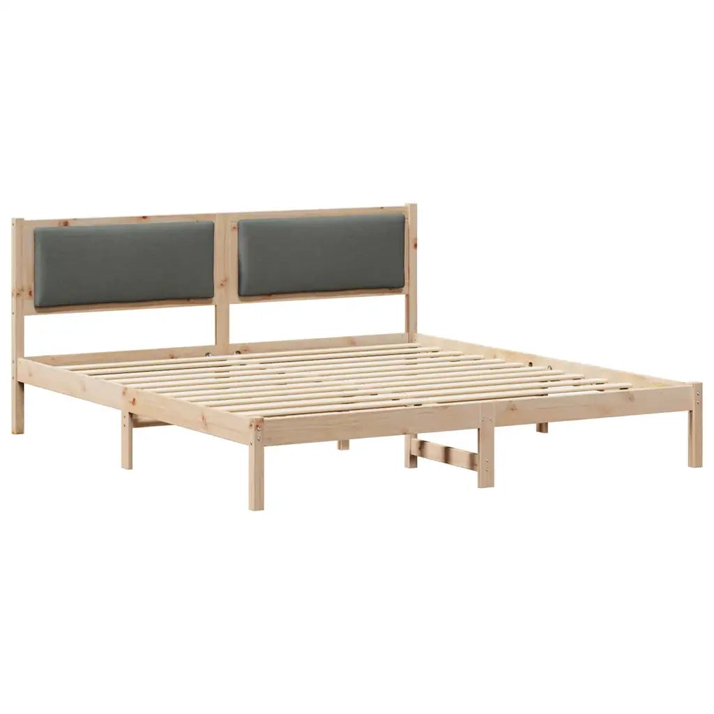Struttura del letto Grigio scuro 180 x 200 cm Pino massello 878100