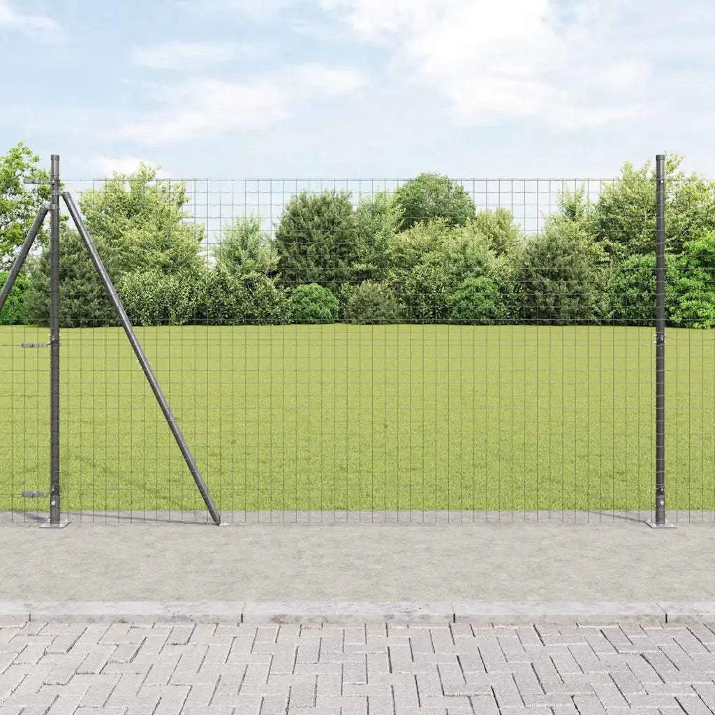 Palo della recinzione 52 pcs Grigio 3,2 x 3,2 x 50 cm