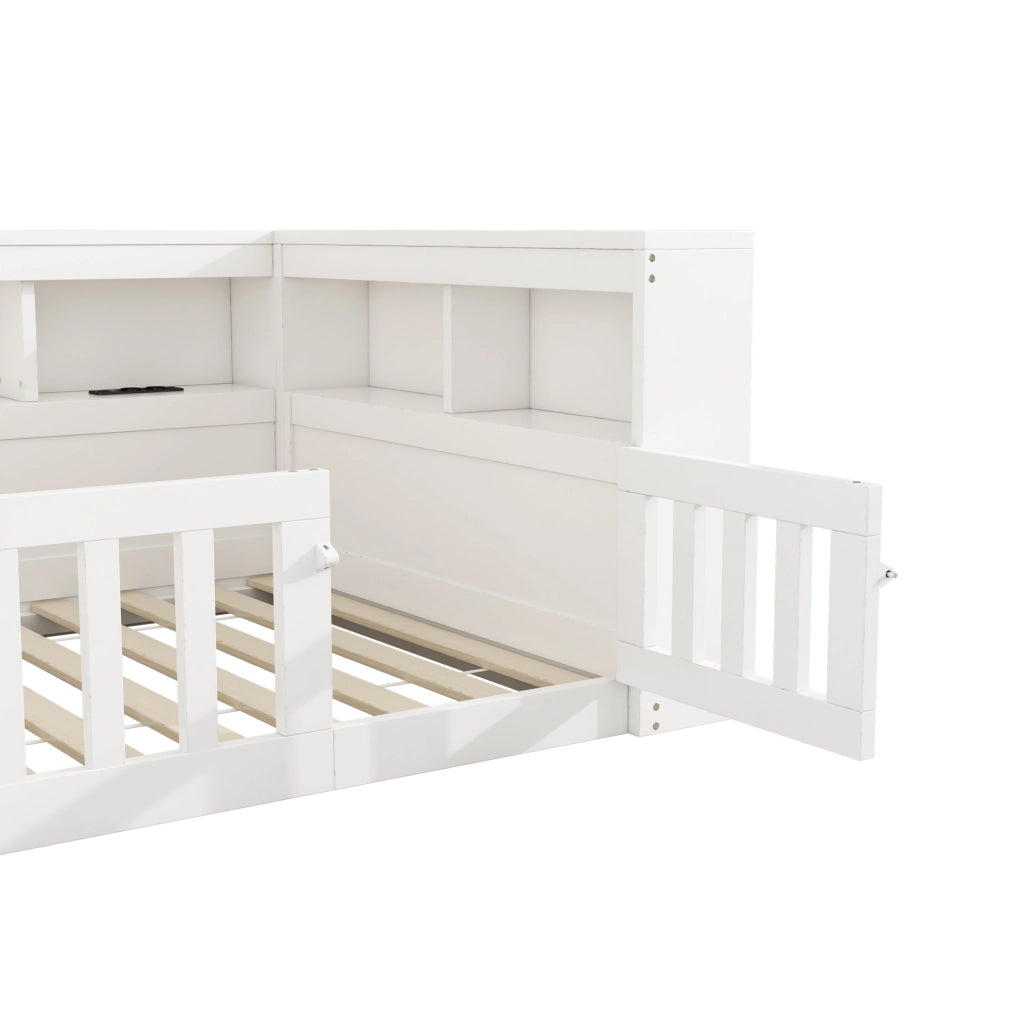 LETTO DAYBED 90x200 cm in pannello di legno bianco