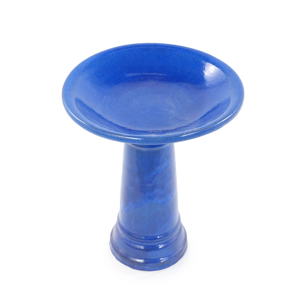 Bagnetto per uccelli in ceramica Ø 31;5 cm blu zaffiro resistente al gelo HOMVRA