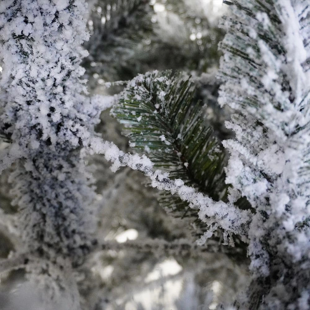 Albero di Natale artificiale, 180 cm, aspetto realistico, bianco