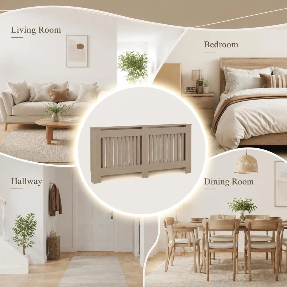 Radiator Cover 172x19x81 Cm MDF