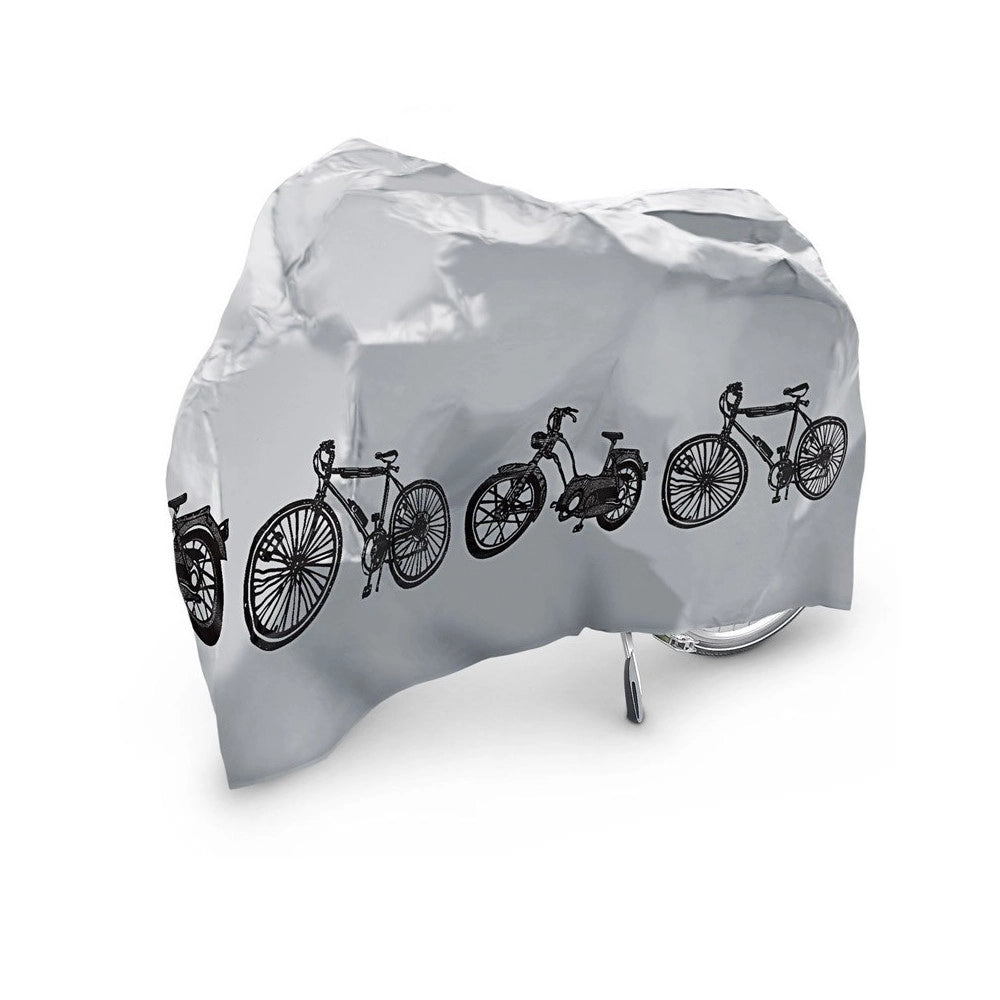 Trade Shop - Telo Protettivo Biciclette Bici Moto Scooter Impermeabile 185x97 Grigio Lavabile -