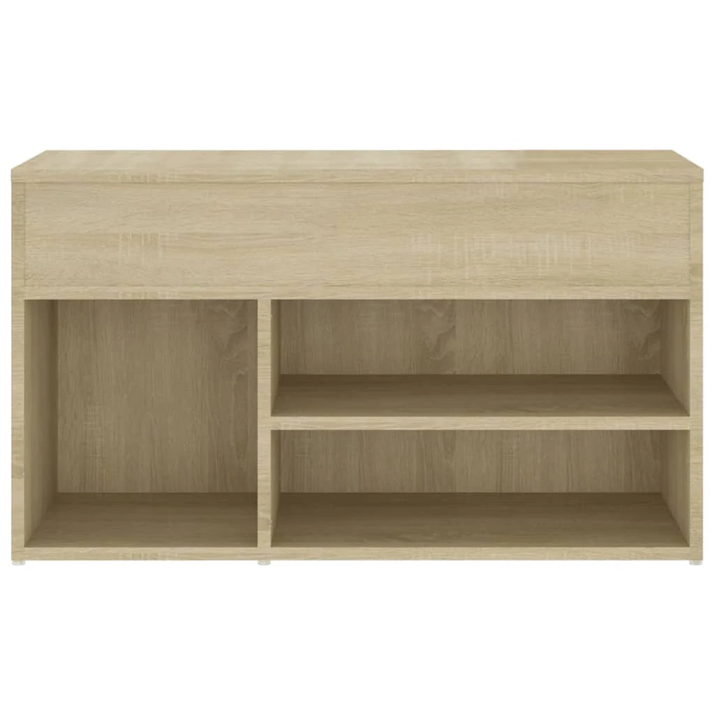 Panca portascarpe/stivali cassettiera scaffale mobiletto portaoggetti per ingresso legno Sonoma 80 x 30 x 45 cm legno ingegnerizzato marrone 02_0022946