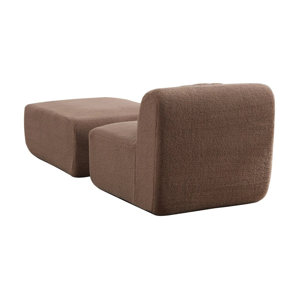 Divano 3 Posti in Tessuto ¨C MINIMAL ¨C Beige/Cammello