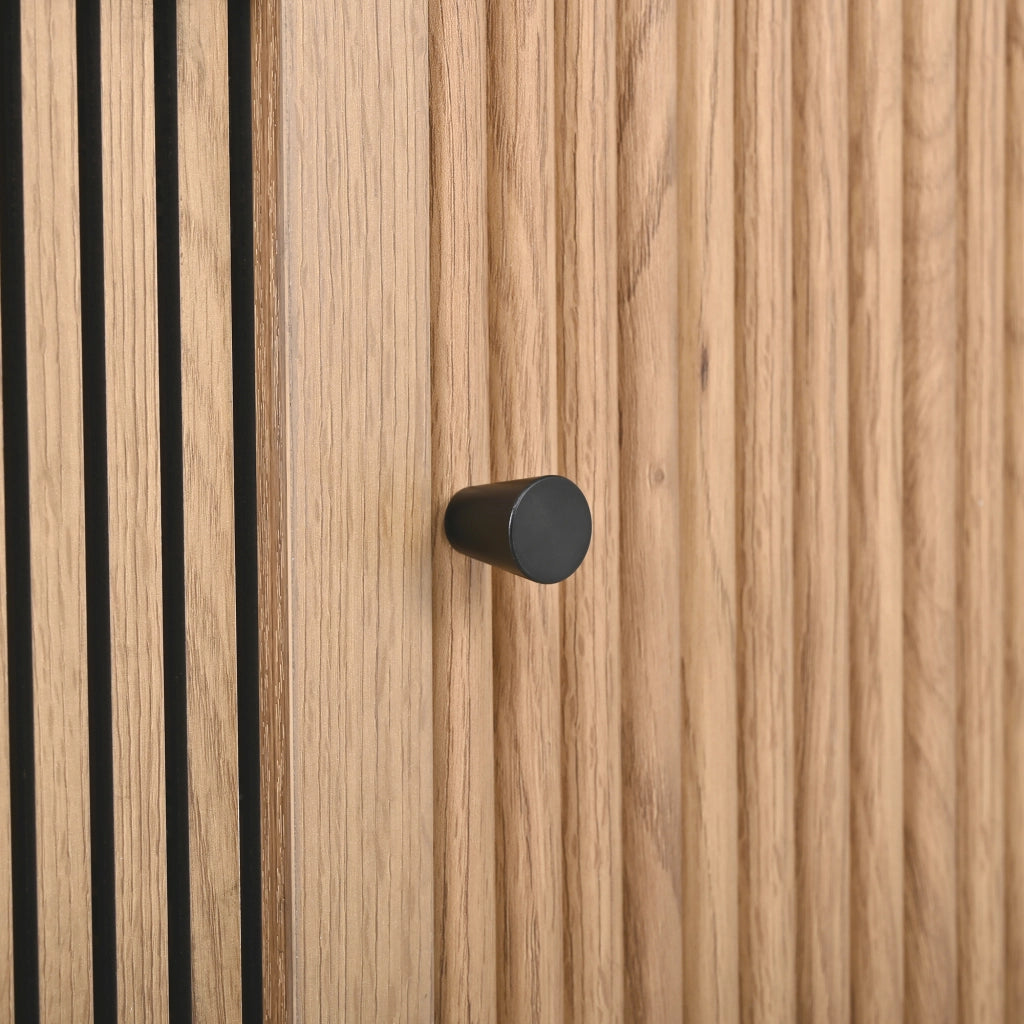 Mobile TV con ante scorrevoli e a griglia ¨C Minimal ¨C 190x35x45 cm design moderno