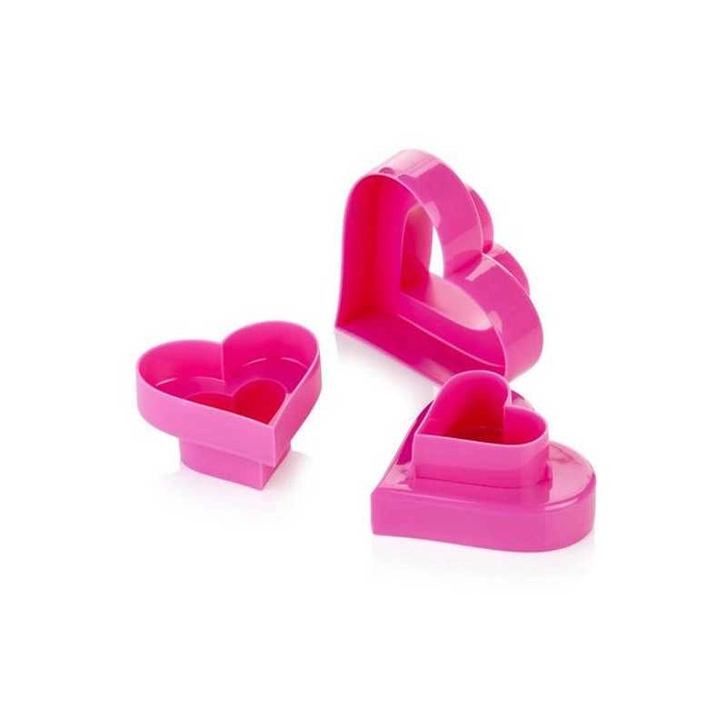 Taglia Biscotti Cuore Set 3 Delicia Tescoma 630862