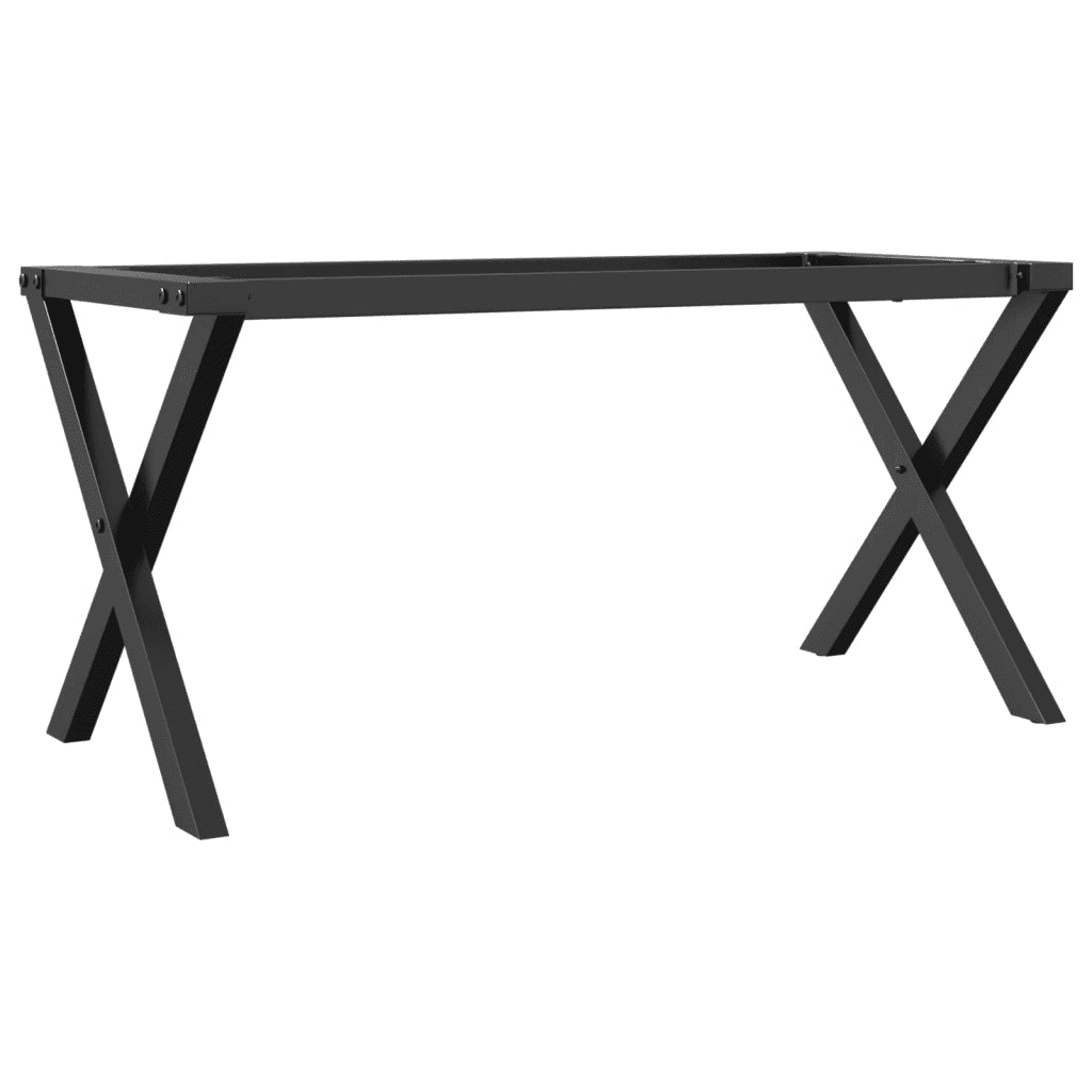 Telaio Gambe a X per Tavolino da Salotto 70x30x43 cm in Acciaio 357898