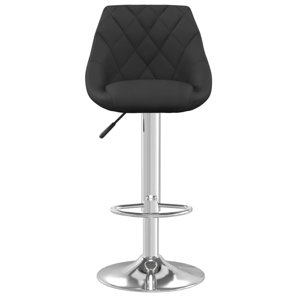 Sgabello da Bar Nero in Velluto 335291