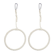Set di 2 altalene per uccelli divertenti e intrattenenti in erba marina naturale beige 13_0014343