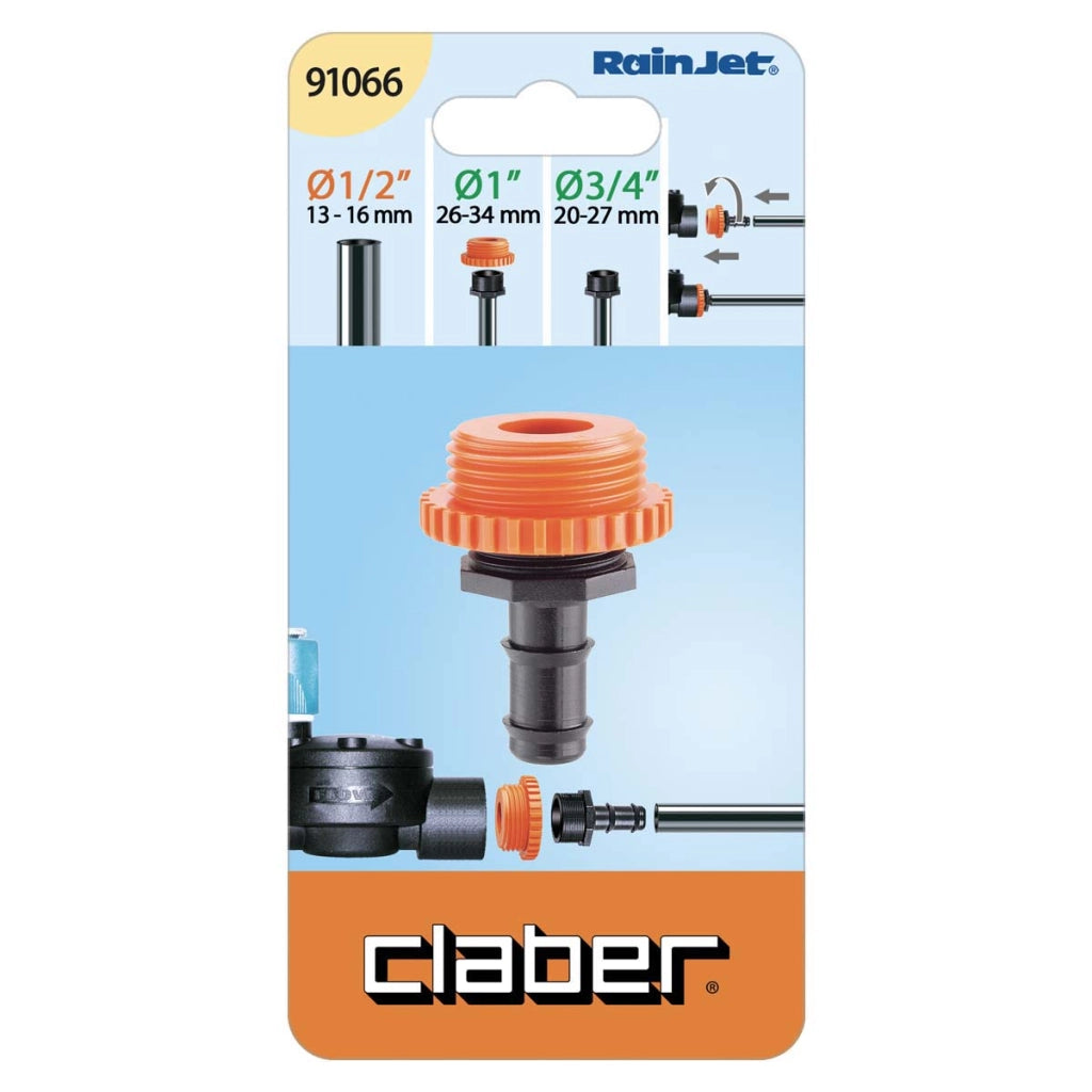 PORTAGOMMA FILETTO MASCHIO SELF CLABER - RAINJET 91066 3/4-1F+1/2- 10 pezzi