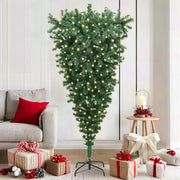 Albero di Natale artificiale pre-illuminato rovesciato 180 cm 3396860